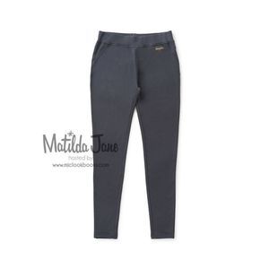 Matilda Jane Cul-De-Sac Sandy Pants Leggings • Gray • Women's Size Large 
Waist